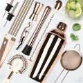 Hot selling 14pcs bar tools set Cocktail Shaker Set with Glass Stand,Perfect Bartender Kit for Bar,with diverse cocktail utensil